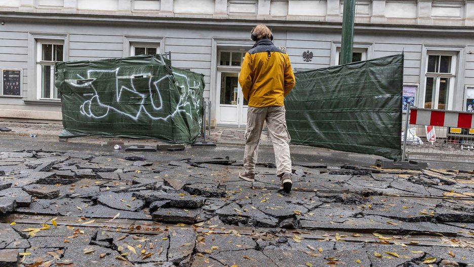 Remont torowiska przy ul. Straszewskiego