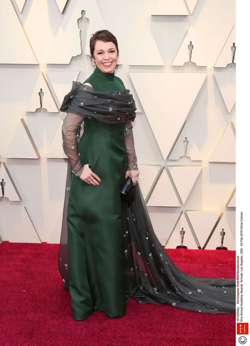 Olivia Colman – Oscary 2019, kreacja: Prada