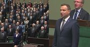 Duda śpiewa hymn na inauguracji nowego Sejmu!