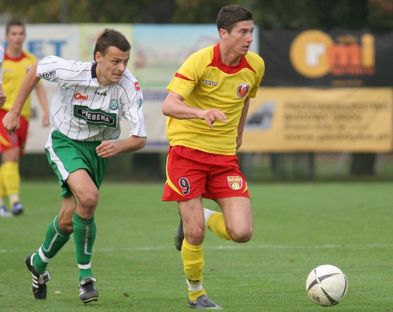 Robert Lewandowski w barwach Znicza Pruszków