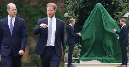 Ekspertka analizuje mowę ciała Williama i Harry'ego na odsłonięciu pomnika matki: "Spojrzenie sugerowało MOMENT POJEDNANIA"