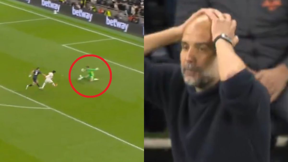 viaplaysportpl / Na zdjęciu: szansa Sona i reakcja Guardioli