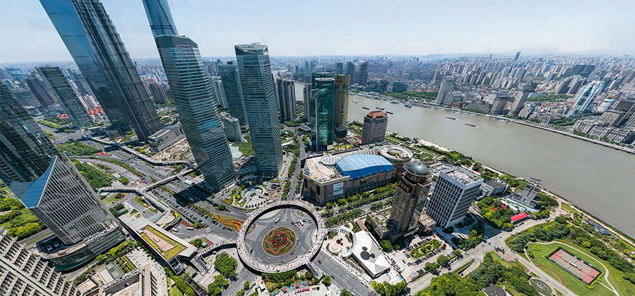 195-gigapikselowa panorama 360 stopni pokazuje zakątki Szanghaju