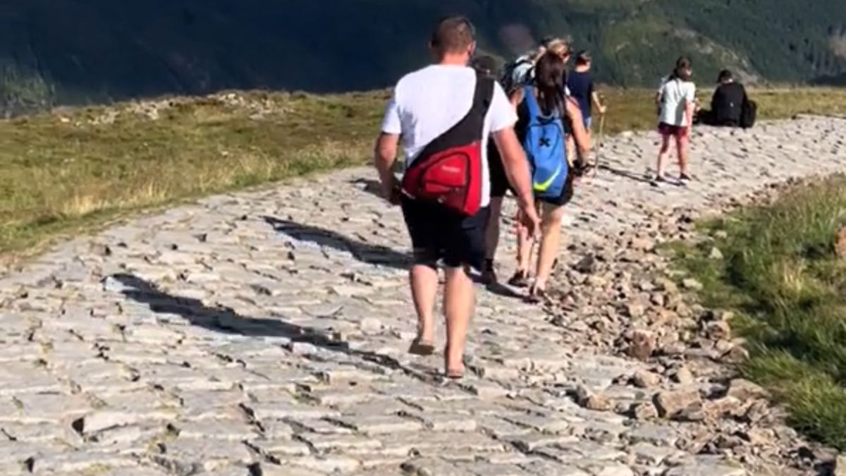 Pokazała nagranie ze Śnieżki.