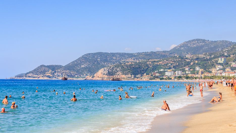 Plaża w Alanyi jest przepiękna