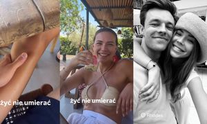 Sandra Kubicka relacjonuje greckie wakacje z UKOCHANYM, który masował jej łydki w knajpie. "Żyć nie umierać". Ile zapłacili za hotel? (FOTO)