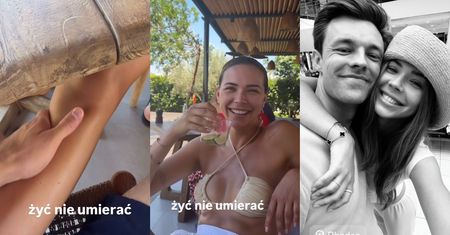 Sandra Kubicka relacjonuje greckie wakacje z UKOCHANYM, który masował jej łydki w knajpie. "Żyć nie umierać". Ile zapłacili za hotel? (FOTO)