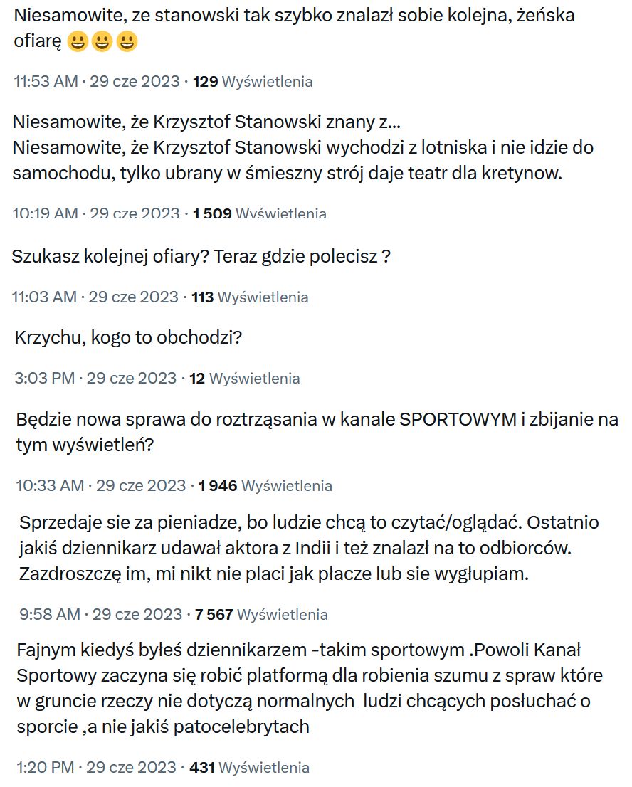 Internauci krytykują Krzysztofa Stanowskiego na Twitterze