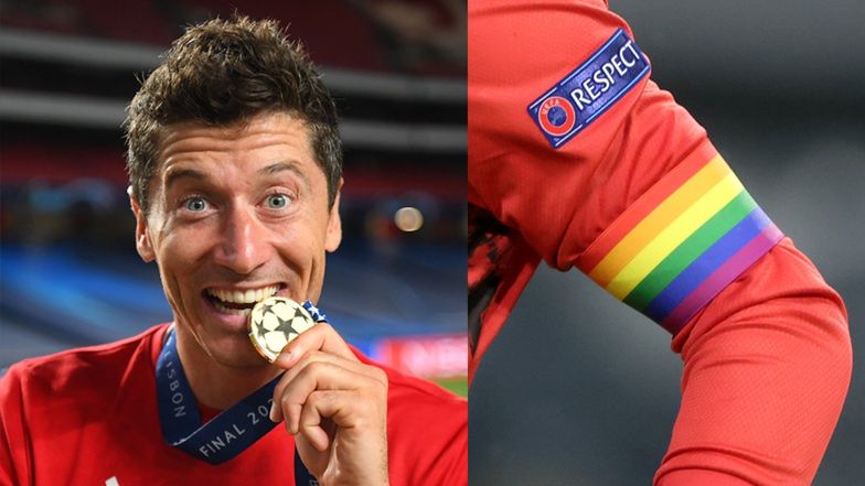 Robert Lewandowski deklaruje, że założyłby TĘCZOWĄ OPASKĘ na mecz: "Nie miałbym z tym problemu"