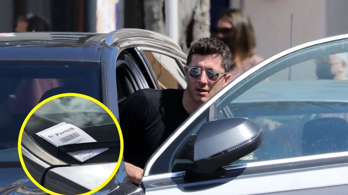 Robert Lewandowski dostał mandat za brak biletu parkingowego
