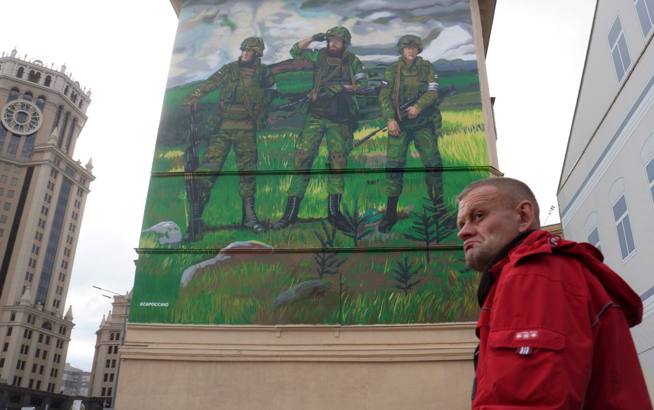 Mural w Moskwie sławi armię rosyjską