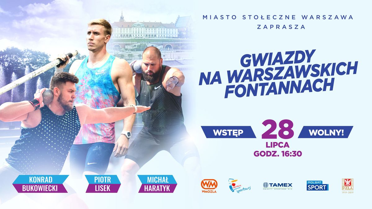 Plakat promujący zawody w Warszawie