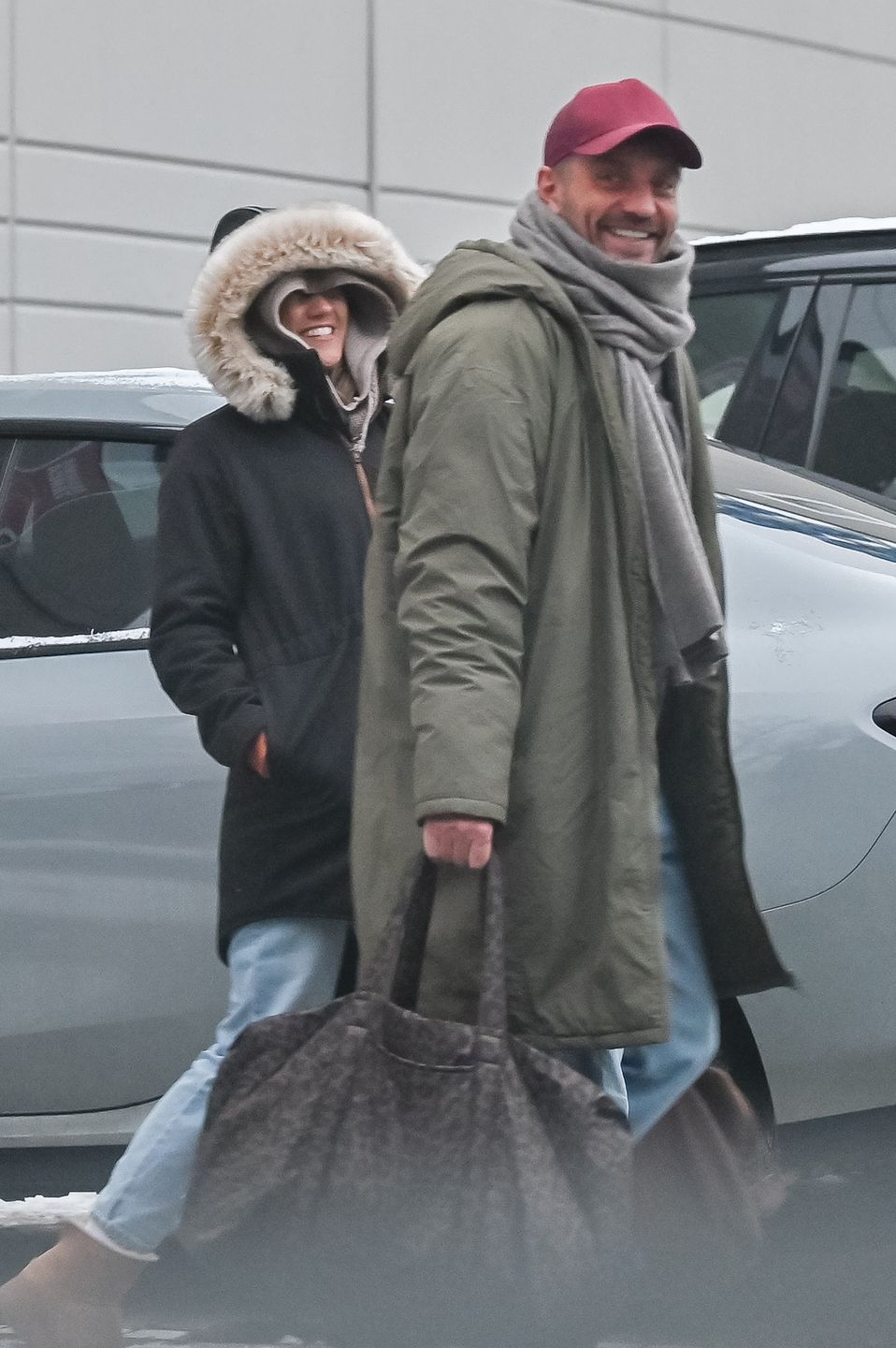 Agnieszka Kaczorowska i Marcin Rogacewicz wracają z treningu