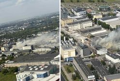 Pożar w Warszawie. Obok lotniska Chopina