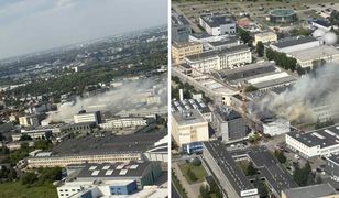 Pożar w Warszawie. Obok lotniska Chopina