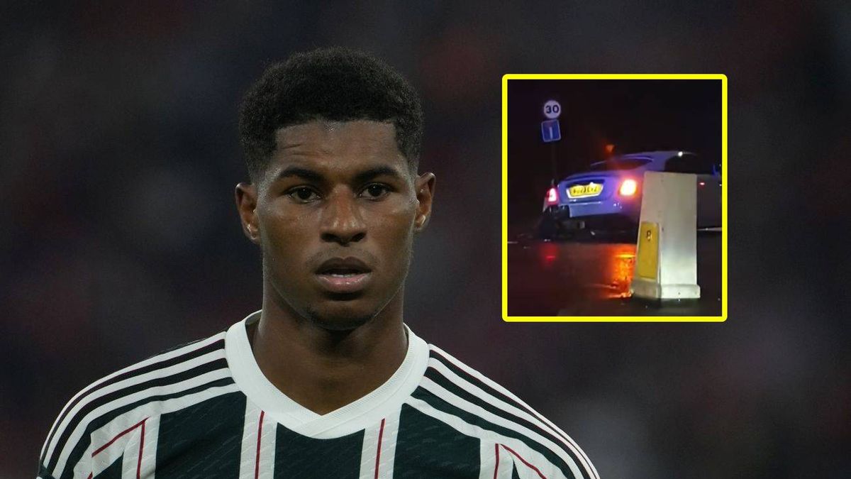 Marcus Rashford i jego uszkodzony Rolls Royce