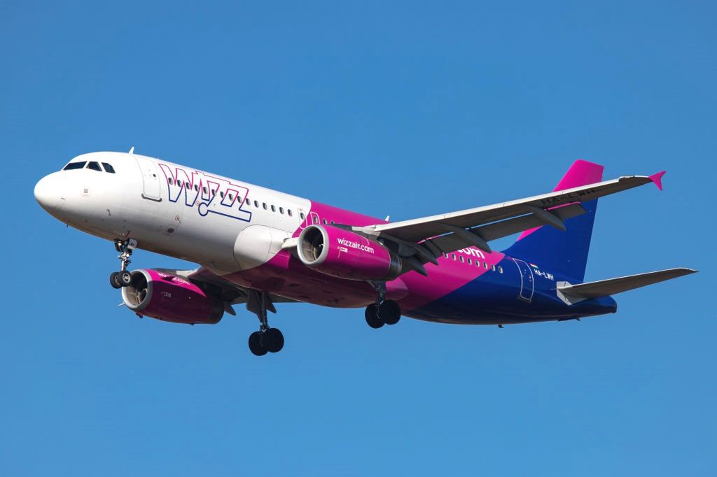 Samolot należący do linii Wizz Air