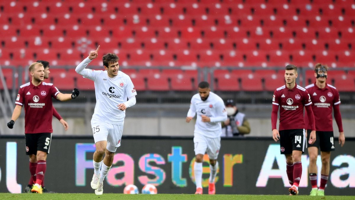 Getty Images / Sebastian Widmann / Radość Adama Dźwigały po zdobyciu bramki