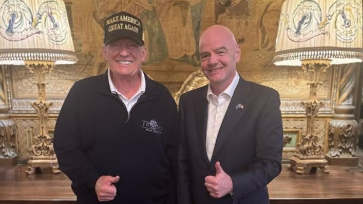 Instagram / gianni_infantino / Na zdjęciu: Donald Trump (L), Gianni Infantino