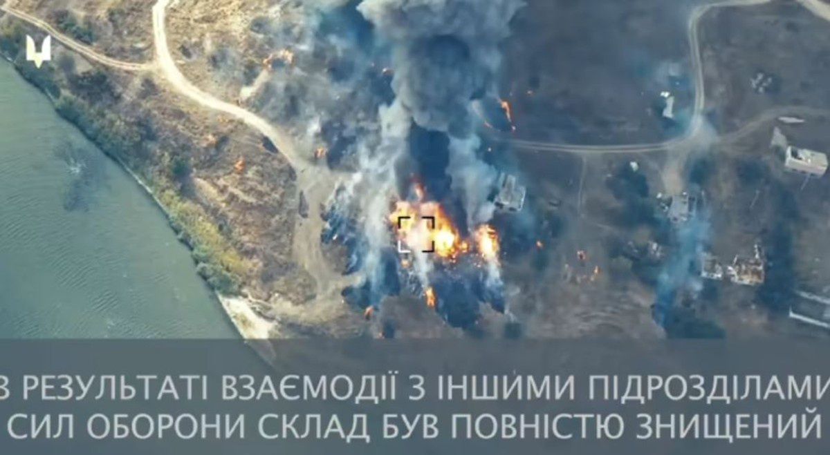 Pożar rosyjskiego magazynu rakiet