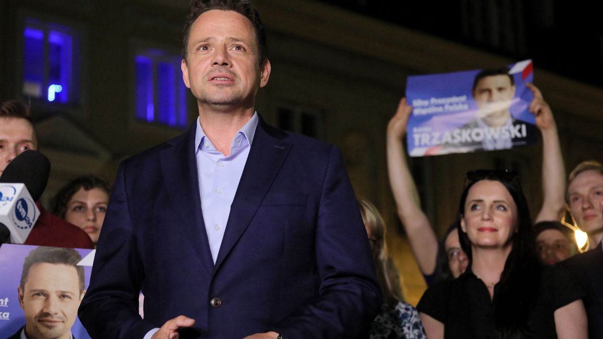 Rafał Trzaskowski przemawiał do zgromadzonych w Warszawie