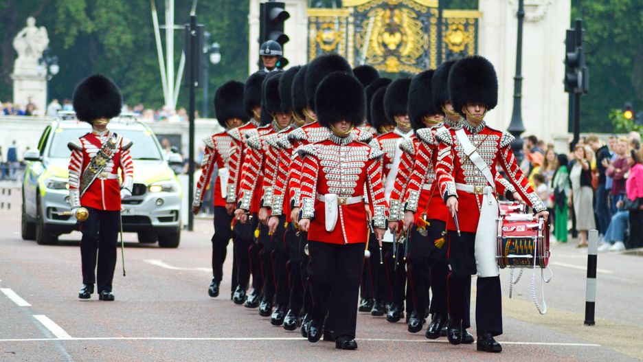 Parada kompani honorowej w Londynie