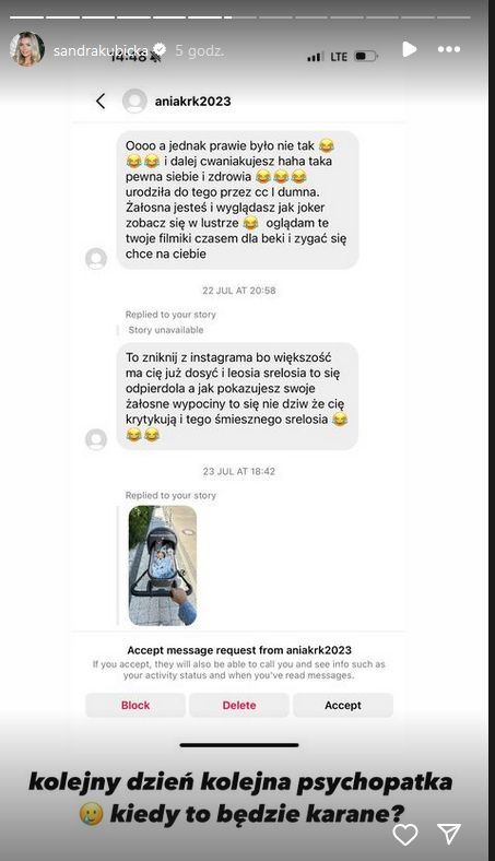 Kubicka reaguje na hejt