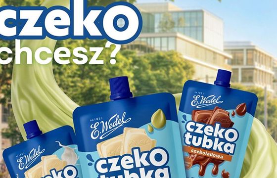 E.Wedel promuje pistacjową Czekotubkę. Za kampanię odpowiada Ancy