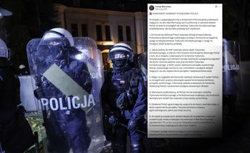 Policja podsumowuje działania przed TK. "Przedstawiamy rzeczywisty przebieg wydarzeń"