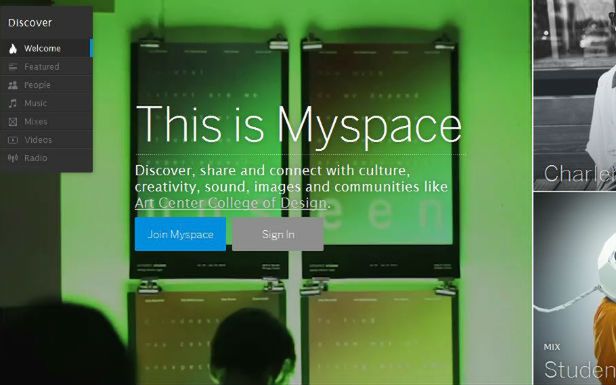 Nawet MySpace wygląda zupełnie inaczej niż kiedyś