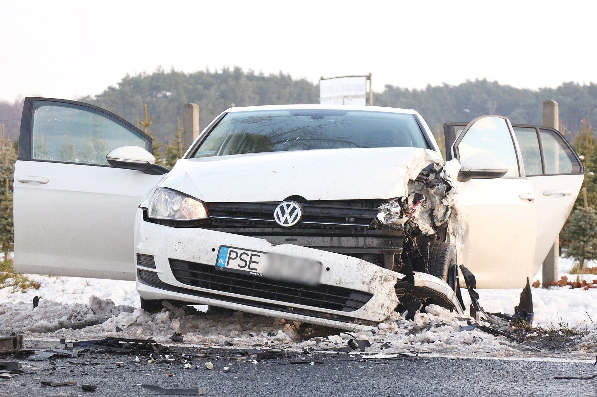 Wypadek na DW 434 pod Śremem