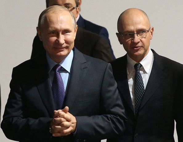 Na zdjęciu Putin i  Serhij Kirijenko