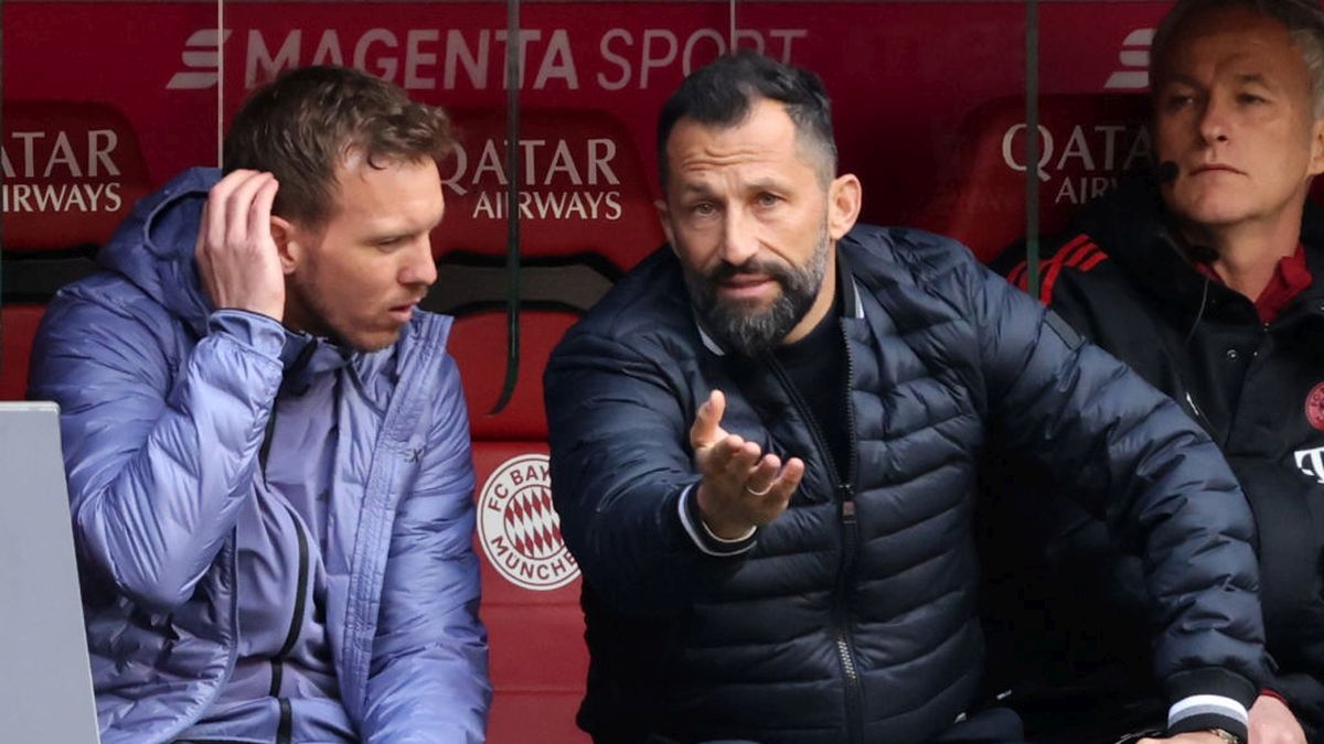 Getty Images / Stefan Matzke - sampics / Na zdjęciu: Julian Nagelsmann i Hasan Salihamidzić (z prawej)