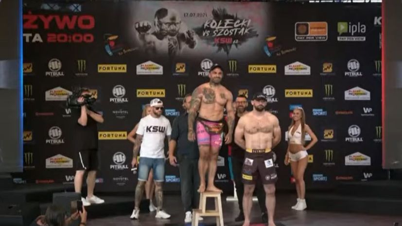 YouTube / Akop Szostak i Szymon Kołecki na ważeniu przed KSW 62