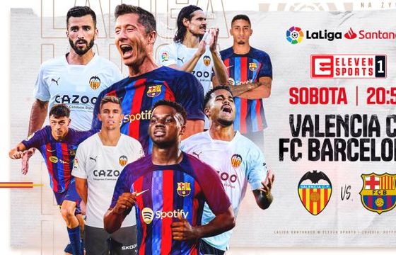 Weekend w Eleven Sports: najpierw Valencia zmierzy się z Barceloną, później – wyścigi Formula 1