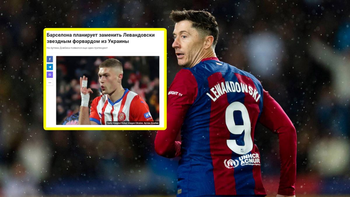 PAP/EPA / sport.ua / Robert Lewandowski / zrzut ekranu z portalu sport.ua