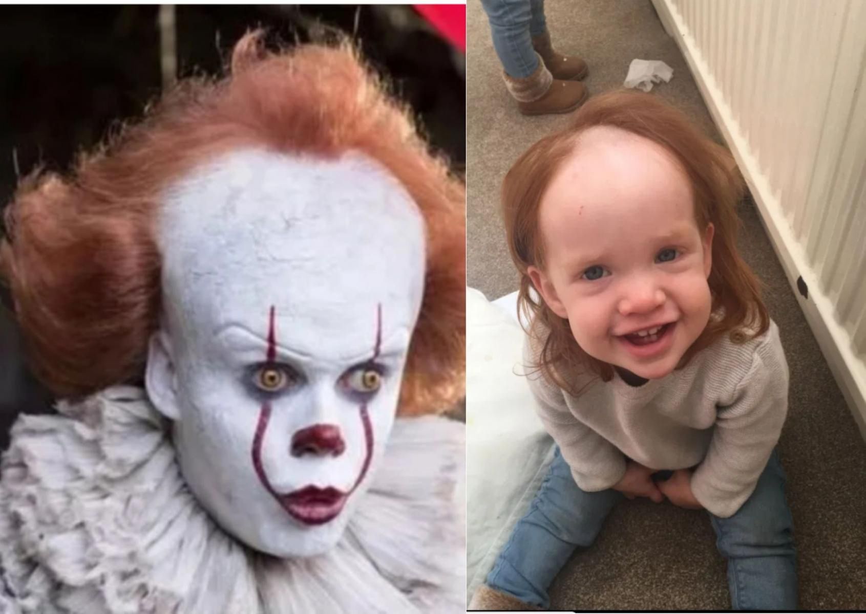 Znajomi rodziny żartują, że dziecko przypomina słynnego klauna