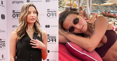 Julia Wieniawa pozdrawia z Ibizy, wylegując się na leżaku w burgundowym bikini. Fani pieją z zachwytu: "Boskie ciało" (FOTO)