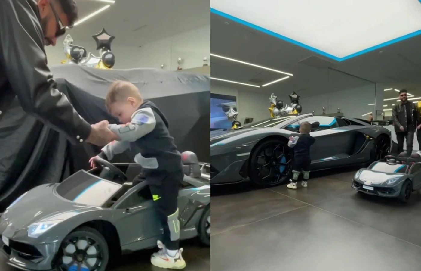 Raper sprezentował 2-latkowi nowe lamborghini