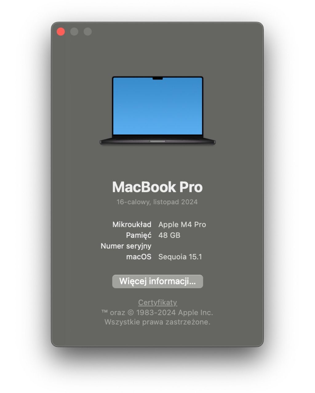 MacBook Pro specyfikacja