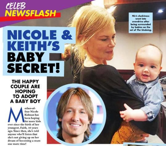 Nicole Kidman zostanie mamą? Screen z New Idea