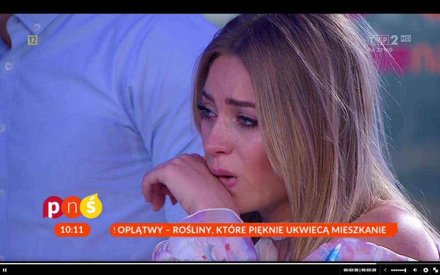 Marcelina Zawadzka płacze w Pytaniu na śniadanie