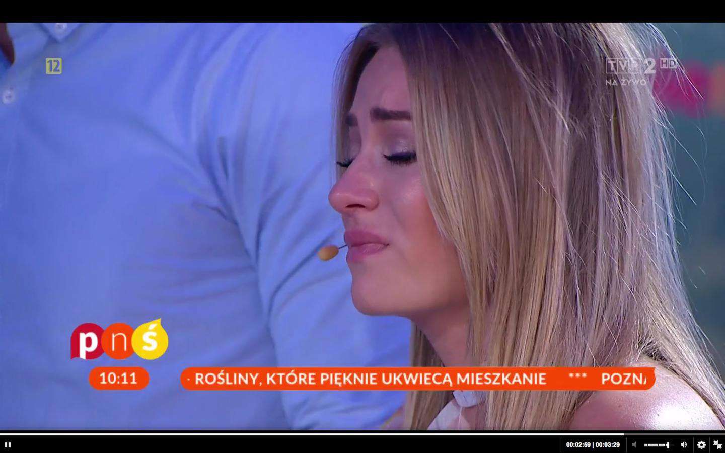 Marcelina Zawadzka płacze w Pytaniu na śniadanie