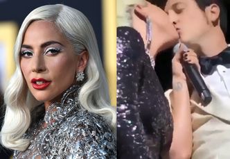 Lady Gaga pocałowała na scenie trębacza. Na widowni siedziała jego żona! (WIDEO)