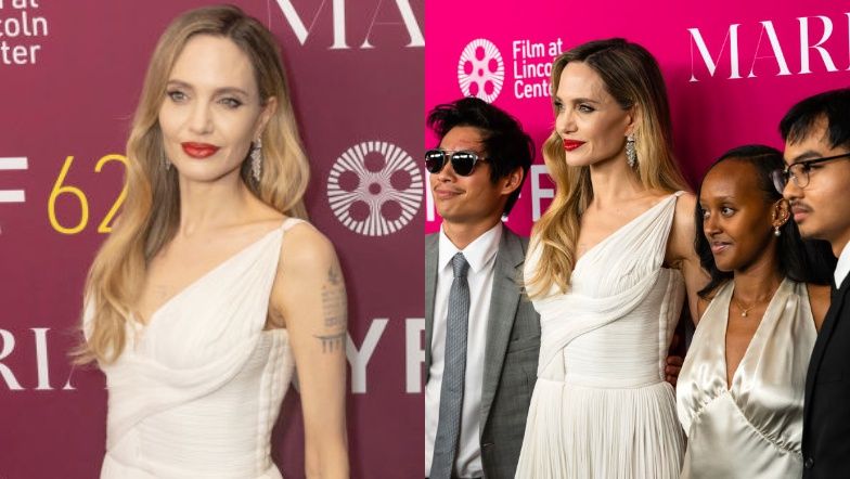 Angelina Jolie na premierze z dziećmi