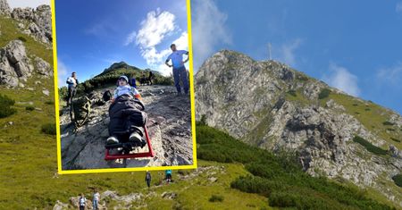 Zdobył Giewont, mimo niepełnosprawności. To była piekielnie trudna wyprawa