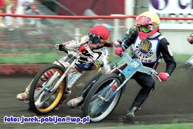 Ryszard Franczyszyn podczas walki na torze