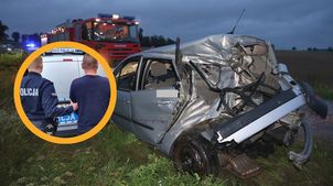 Pijany kierowca z dożywotnim zakazem zderzył się z pociągiem. Zostawił ranną pasażerkę i uciekł