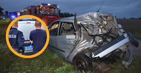 Pijany kierowca z dożywotnim zakazem zderzył się z pociągiem. Zostawił ranną pasażerkę i uciekł
