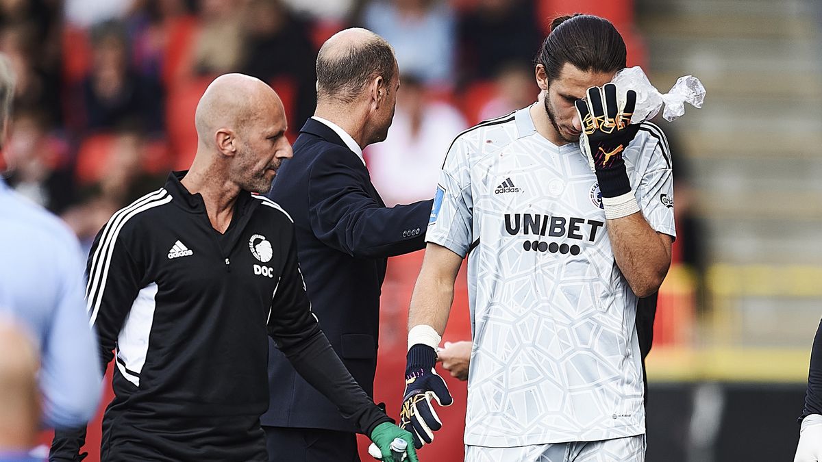 Getty Images / Jan Christensen / FrontzoneSport / Na zdjęciu: Kamil Grabara (pierwszy z prawej)